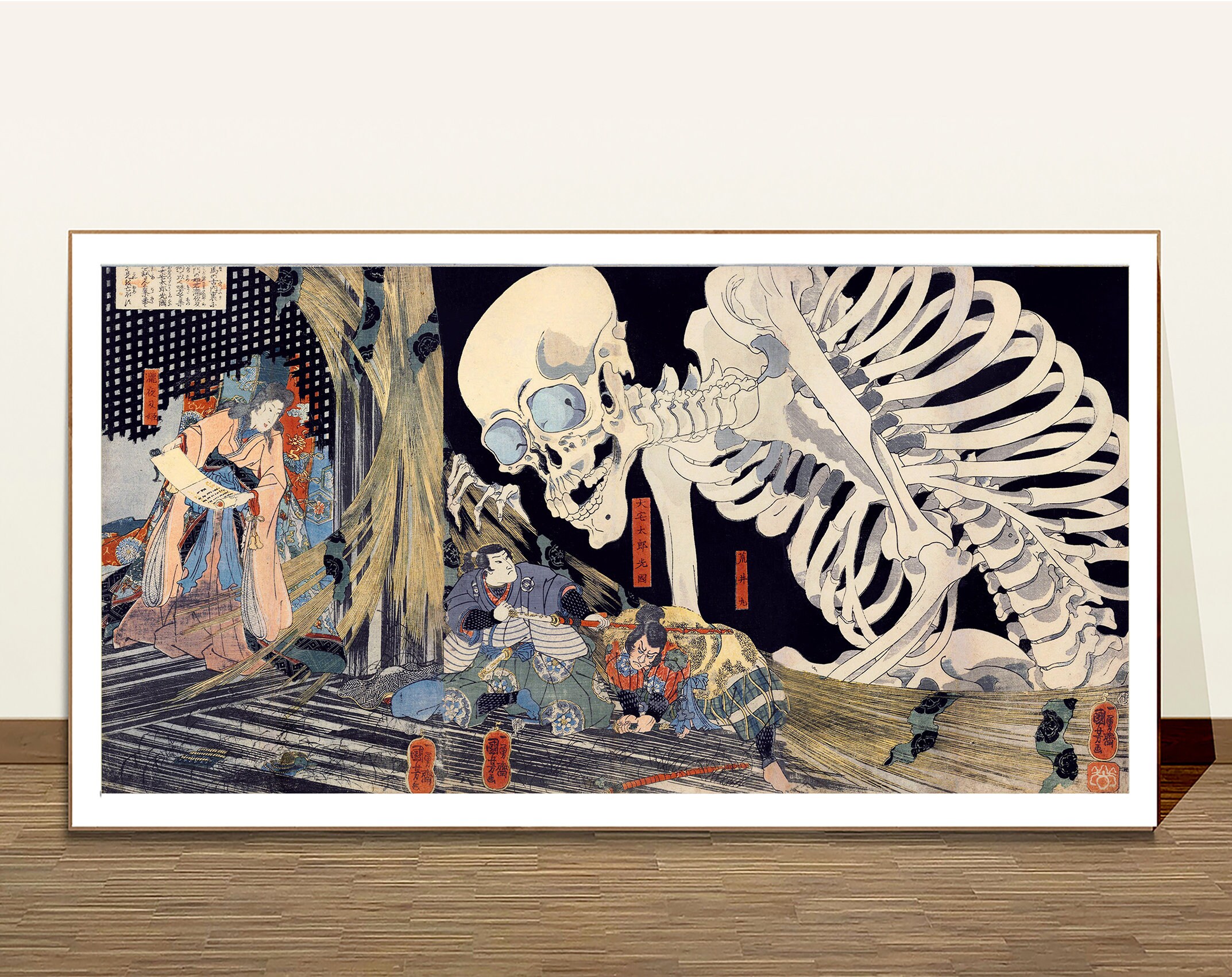 Mitsukuni Defying the Skeleton Spectre Conjured up by Mitsukuni Defying the Skeleton Spectre Conjured up by