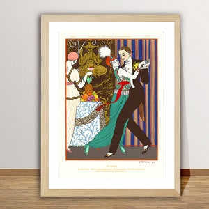 La Danse by George Barbier Fine Art Print, Vintage Poster, Fashion ...