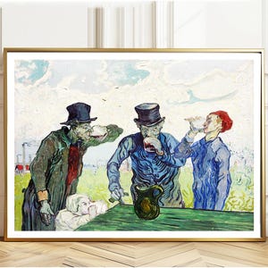 Drinkers by Vincent Van Gogh Fine Art Print - Figurative Painting / Gift Idea / Wall Decor