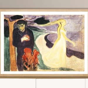Scheiding door Edvard Munch Fine Art Print - Edvard Munch schilderij, expressionistische kunst, cadeau-idee