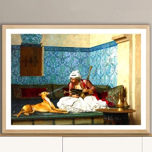 Une Plaisanterie de Jean Leon Gerome Impresión de Bellas Artes - Impresión orientalista / Idea de regalo / Decoración de pared