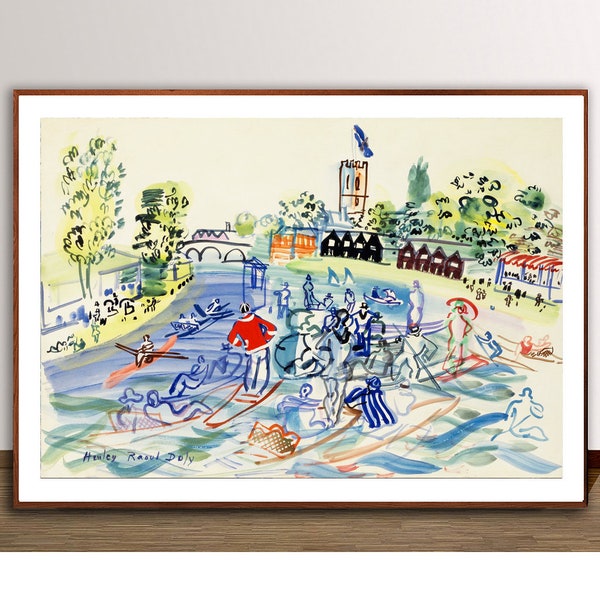 La Port de la Rochelle by Raoul Dufy Fine Art Print - Landscape Painting / Gift Idea  / Wall Decor