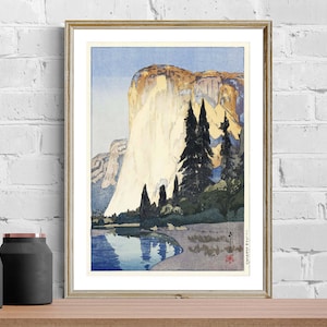 El Capitan von Hiroshi Yoshida Fine Art Print - El Capitan Landschaftsdruck / Geschenkidee / Wanddeko