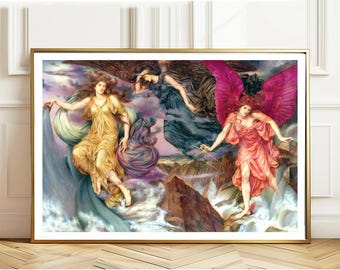 Evelyn de Morgan 'Storm Spirits' Fine Art Print: Pre-Raphaelite Wall Decor