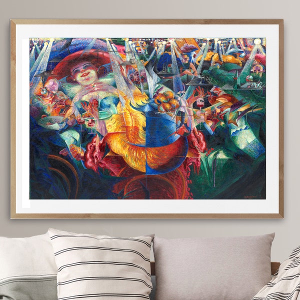 The Laugh by Umberto Boccioni Fine Art Print -  Poster Paper or Canvas Print / Gift Idea