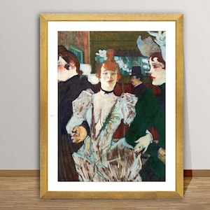 La Goulue by Henri de Toulouse Lautrec, Fine Art Painting, Art Nouveau Print, Impressionist Poster, Figurative Wall Décor, Woman Painting