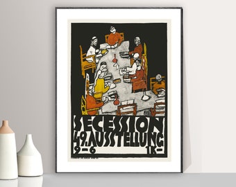 Egon Schiele | Plakat Für Die 49. Ausstellung Der Secession | Fine