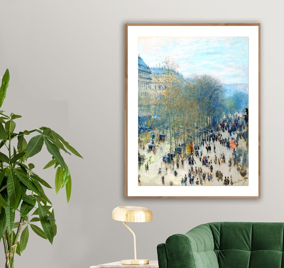 Boulevard des Capucines by Claude Monet Fine Art Print | Etsy