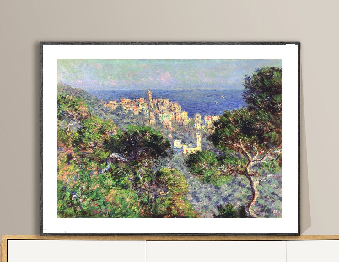 Monet | Estrada Romana em Bordighera | Quadro Réplica | Canvas | Gravura |Pôster
