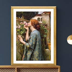 The Soul of the Rose by John William Waterhouse Fine Art Print - Poster Paper or Canvas Print / Gift Idea / Wall Decor