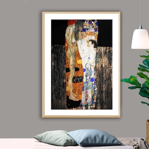 The Three Ages of a Woman by Gustav Klimt Fine Art Print -  Art Nouveau Painting / Gift Idea / Wall Decor