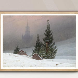 Winter Landscape by Caspar David Friedrich Fine Art Print - Landscape Art / Gift Idea / Wall Decor