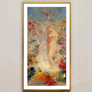 Pandora by Odilon Redon Fine Art Print - Mythological Art, Symbolist Painting, Wall Decor