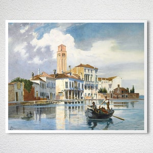 Murano, Italy by Antonietta Brandeis Fine Art Print Cityscape Artwork, Nautical Painting, Wall Decor image 2