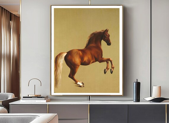 ジョージ・スタッブスの馬のアートプリント：馬術用壁飾り - Etsy 日本