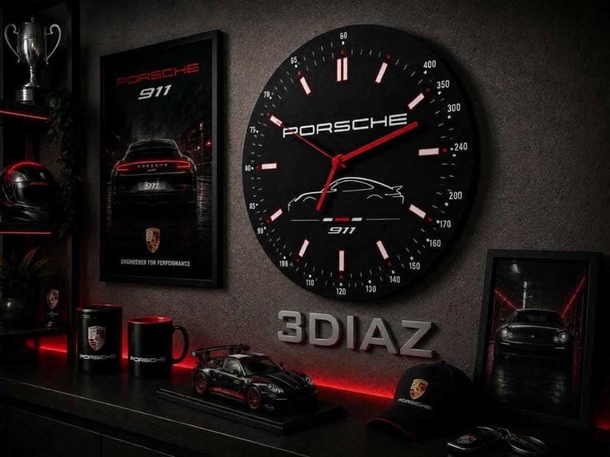Porsche Tachometer Clock - Etsy