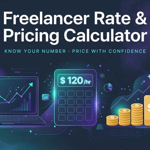 Freelancer Rate & Pricing Calculator — Hourly Rate Builder, Project Pricer + Package Tier Tool (Offline Web App, No Subscription)