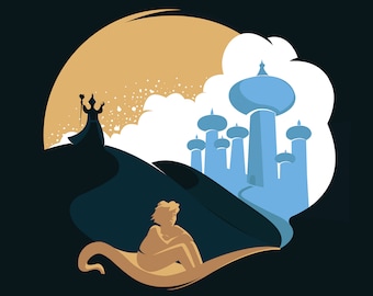 Disney's Aladdin Minimalist Poster