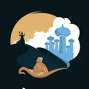 Disney&#39;s Aladdin Minimalist Poster