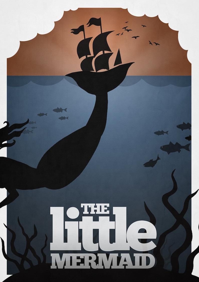 Disney's The Little Mermaid Minimalist Poster image 1