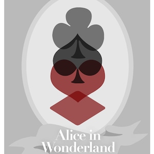 Disney's Alice im Wunderland Minimalistisches Poster