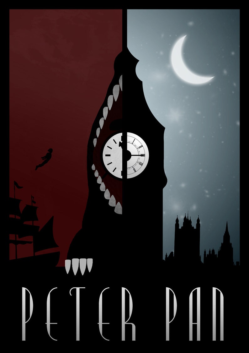 Disney's Peter Pan Minimalist Poster - Etsy