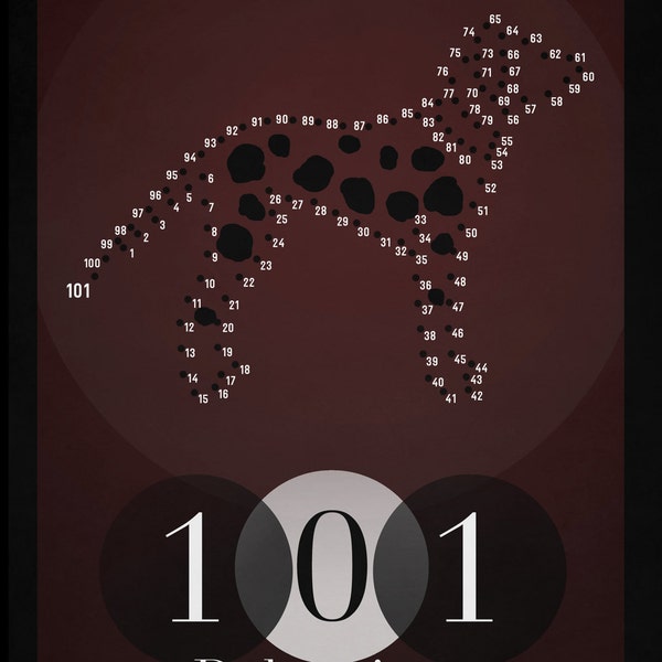 Disney's 101 Dalmatians Minimalist Poster