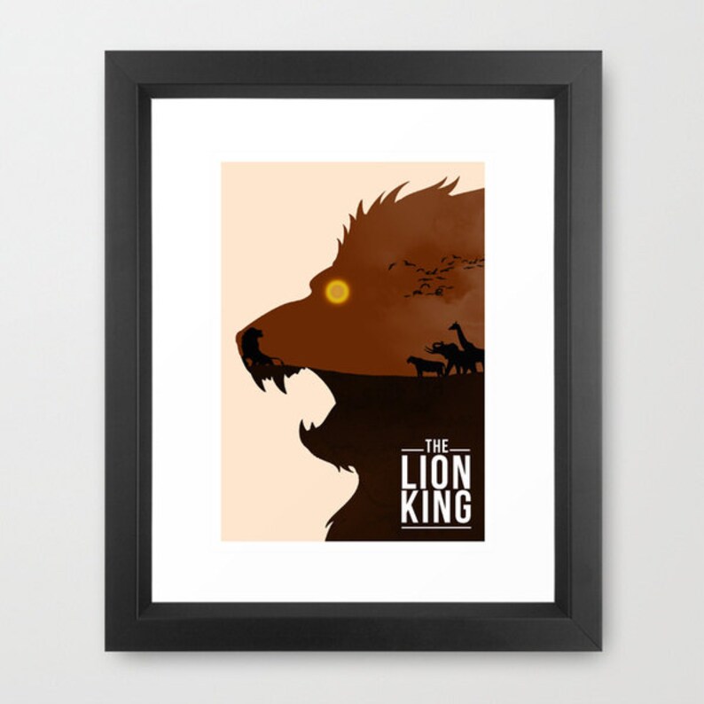 Disney's the Lion King Minimalist Poster - Etsy