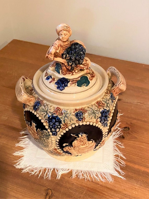 German Cookie Jar Biscuit Jar Rumtopf Punch Bowl Etsy