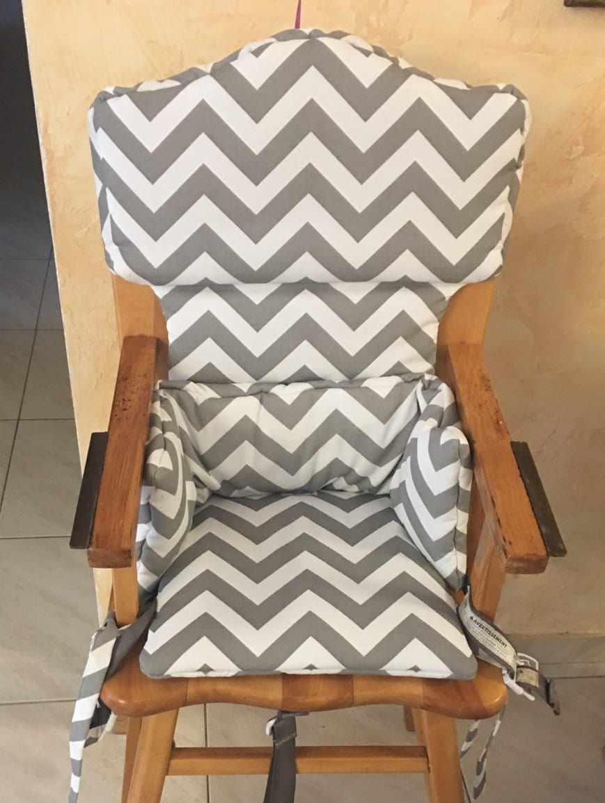 WOODEN HIGH CHAIR Cushion/Pads // Custom Made to Fit your Etsy