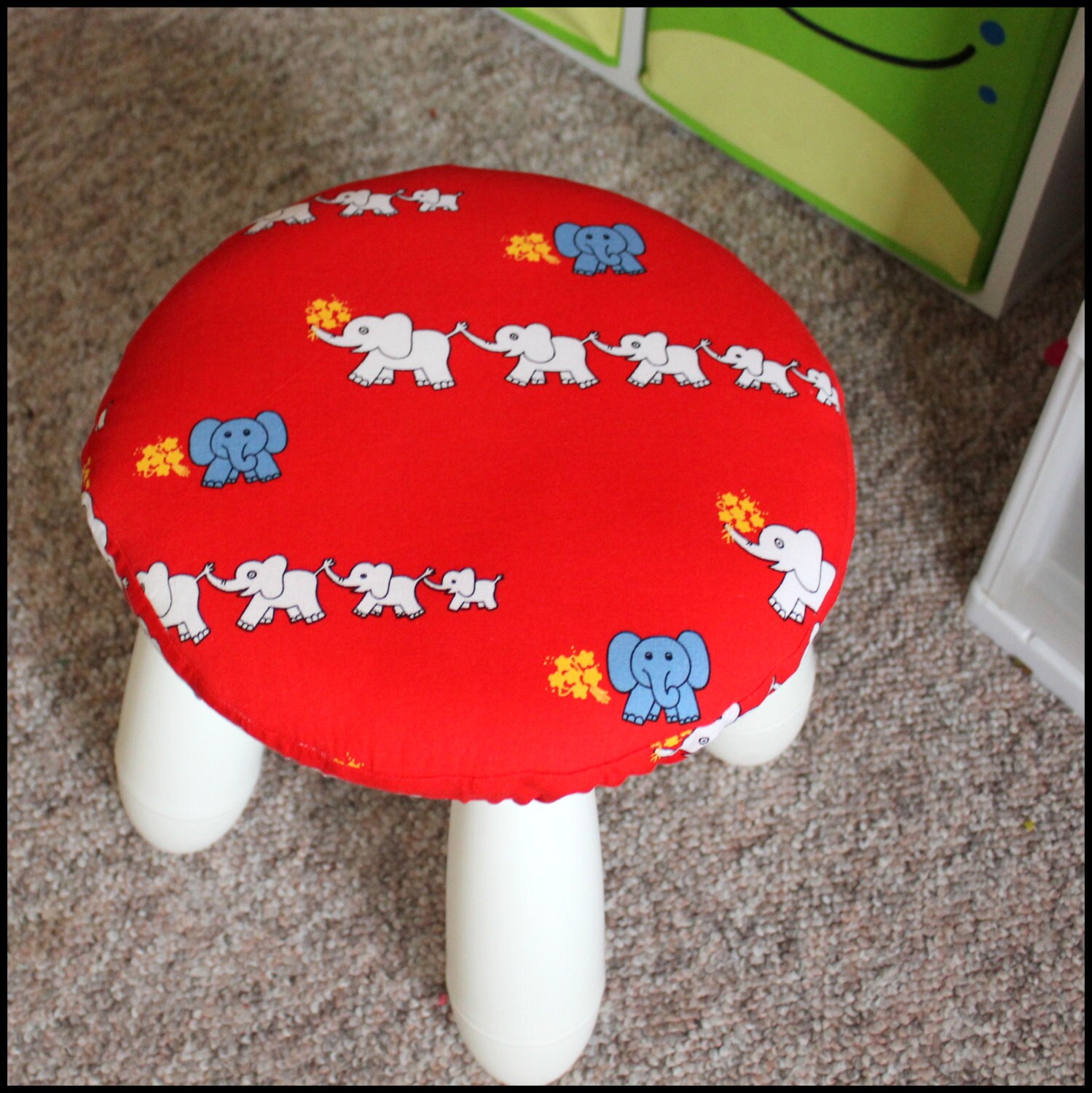 Ikea Kids Stool Cover Padded // To Fit MAMMUT STOOL // Ikea Etsy