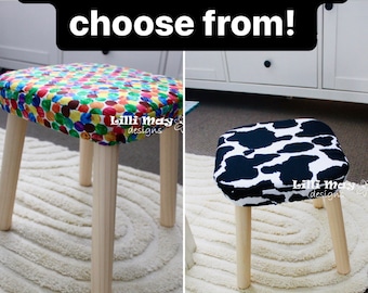 Flisat Stool Cover - Padded COVER //  Ikea Kids Stool Cover// You Pick Fabric