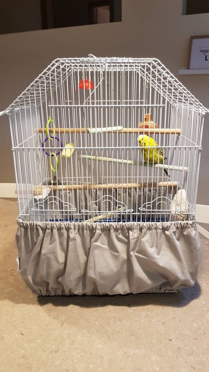 budgie cage skirt