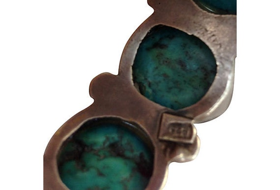 Turquoise & Sterling Silver Cuff - image 3