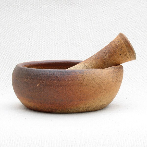 Woodfired Mortar & Pestle, Culinary Use, Kitchen Mortar and Pestle