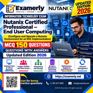 Nutanix Certified Professional End User Computing oefenvragen 2026 | 150 vragen met antwoorden | EUC studiegids PDF