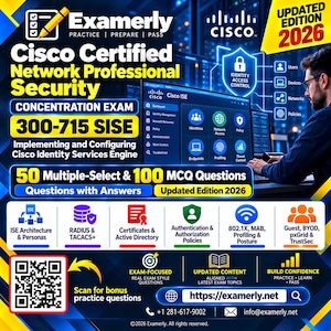 CCNP Security 300-715 SISE Übungsfragen 2026 | 150 Fragen mit Antworten | Cisco Identity Services Engine Lernleitfaden (PDF)