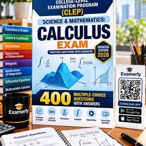 CLEP Calculus Practice Guide 2026: 400 MCQ Questions, Exam Prep (Updated Edition)