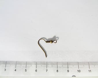 CROCHET hamecon pour boucles d'oreilles en métal coloris bronze