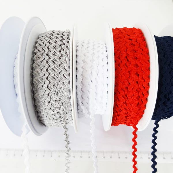 Serpentine ou croquet  rouge/bleu marine/ blanc/ blanc cassé/ gris