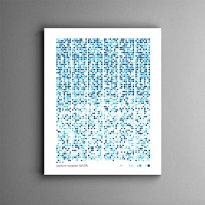 Oxytocin receptor, science art, science print, biology art, neurology, neurotransmitter, chemistry, science print, chemistry print, genetics