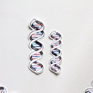 DNA sticker, stickers, sticker laptop, stickers planner, vinyl sticker, bumper sticker, science, science sticker, science gift, cup sticker