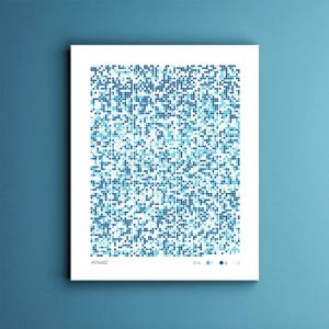 ATP6V0C gene, dna sequence, biology print, bioinformatics, art print, dna art, genetics, genomics, science gift, biology print, science art
