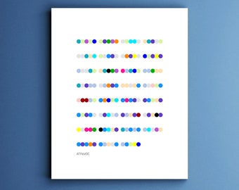 ATP6V0C protein, amino acid sequence, biology print, bioinformatics, art print, dna art, genetics, genomics, science gift, biology print