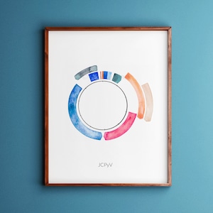 JCPyV, Virus, Virologie, Polyomavirus, Wissenschaft Kunst, Wissenschaft Geschenk, Genetik, DNA, Genetik Kunst, Sciart, Biologie Kunst, Wissenschaft Druck