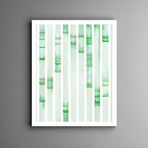 Electrophoresis 7, science, science art, science print, genetics, biology, dna, dna art, genetics print, science gift, watercolor print Green