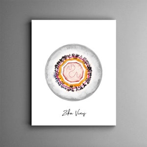 Zika virus, virology, virus print, virus art, microbiology, biology art, science print, science art, medical art, nurse gift, medical gift