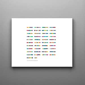 Isocitrate dehydrogenase Amino Acid Sequence, Chemistry Art, Science Art, sciart, biology art, medical print, science print, biology print