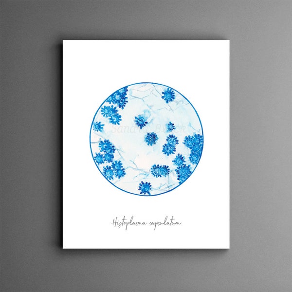 Histoplasma capsulatum: Mycology Microbiology Science Art Print