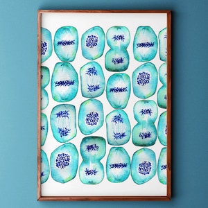 Mitose, impressão em aquarela, ciência, mitose, arte biológica, impressão científica, arte científica, aquarelas, biologia, geekery, sciart, biologia celular